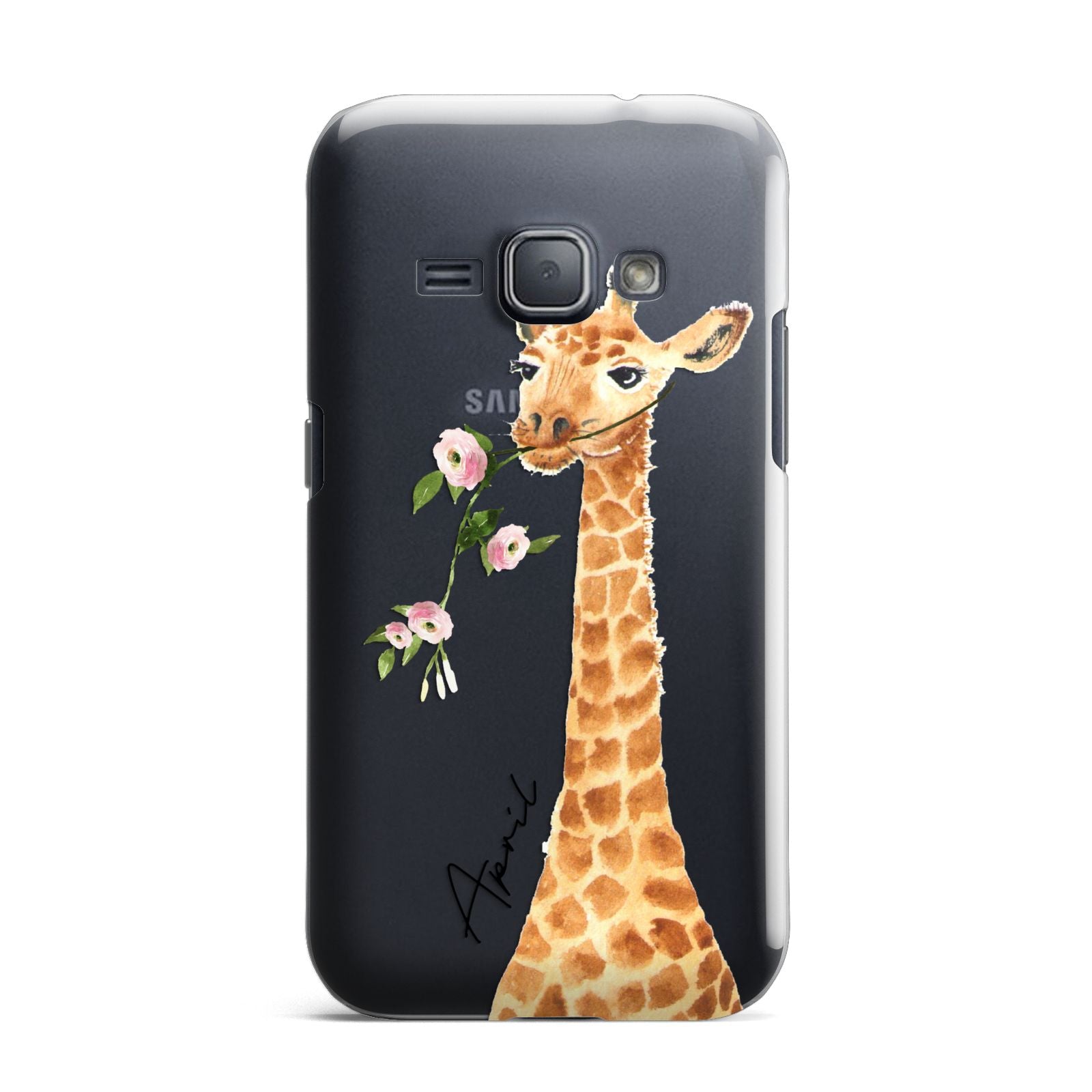 Personalised Giraffe with Name Samsung Galaxy J1 2016 Case