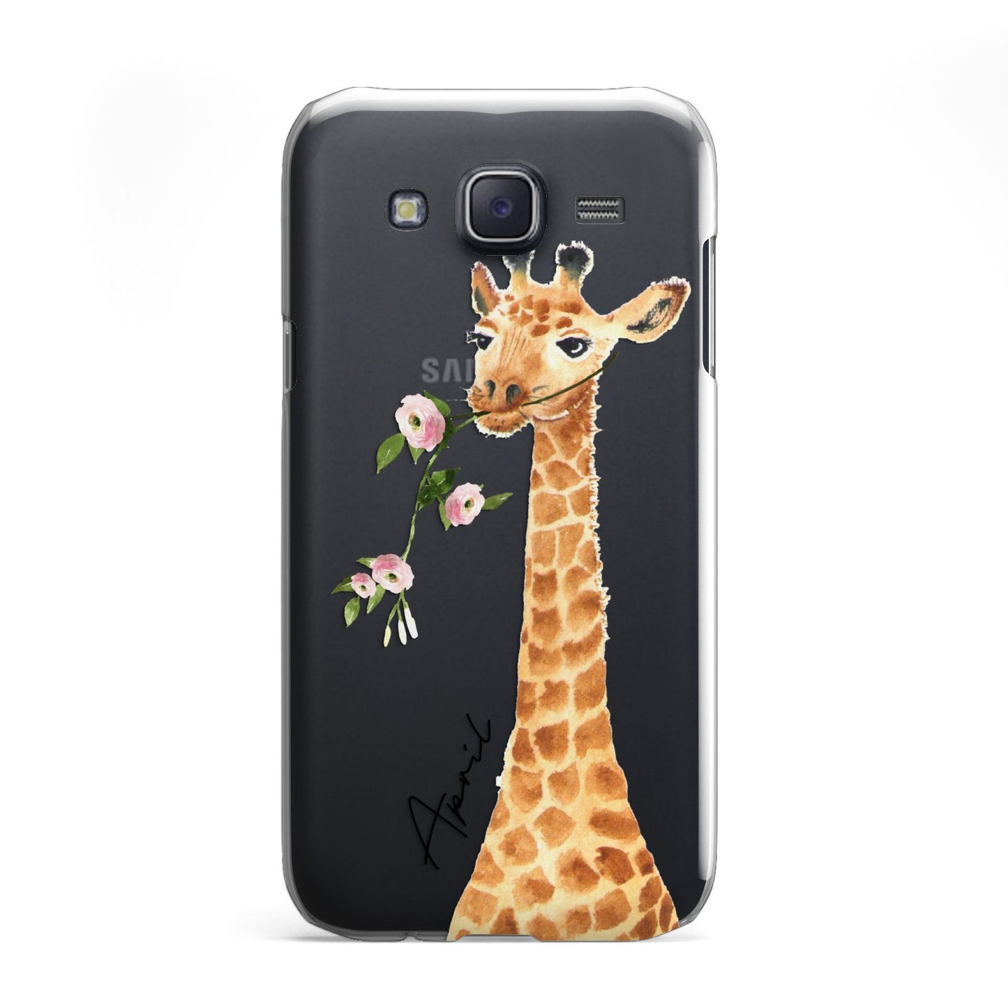 Personalised Giraffe with Name Samsung Galaxy J5 Case