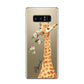 Personalised Giraffe with Name Samsung Galaxy Note 8 Case