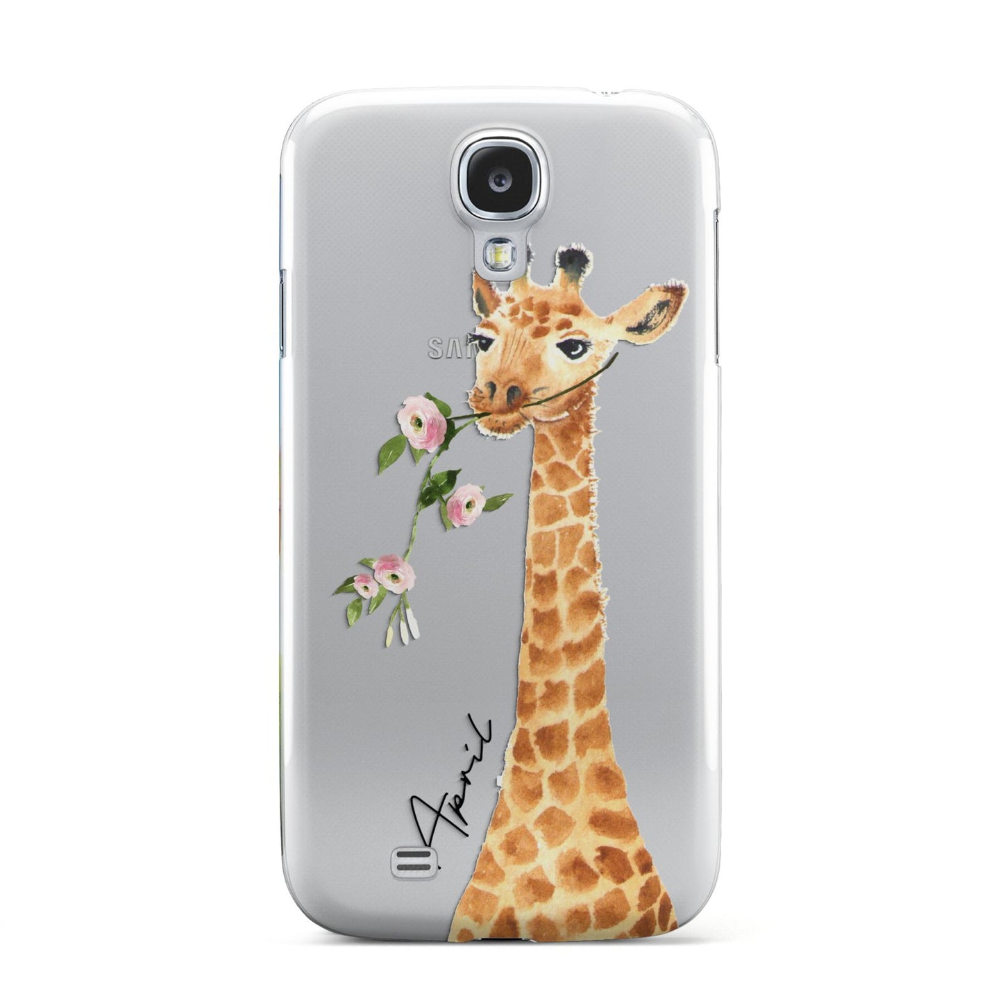 Personalised Giraffe with Name Samsung Galaxy S4 Case
