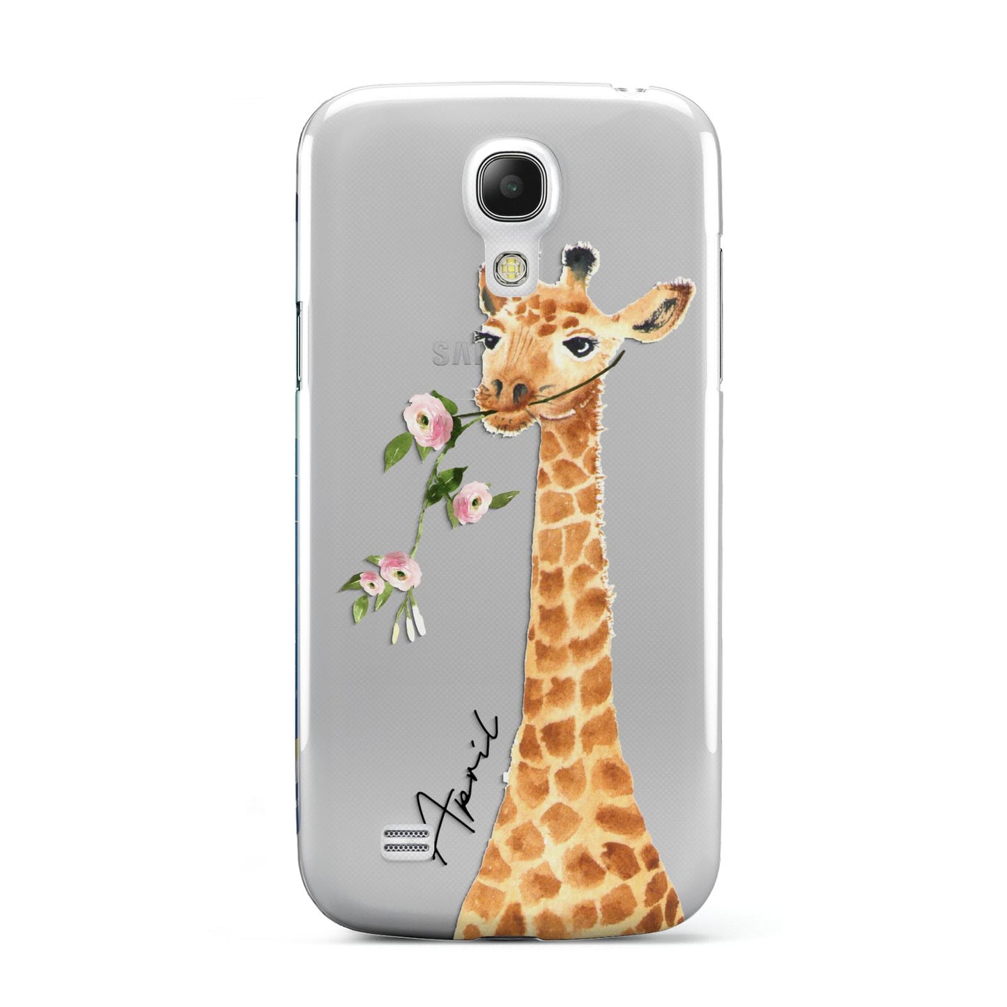 Personalised Giraffe with Name Samsung Galaxy S4 Mini Case