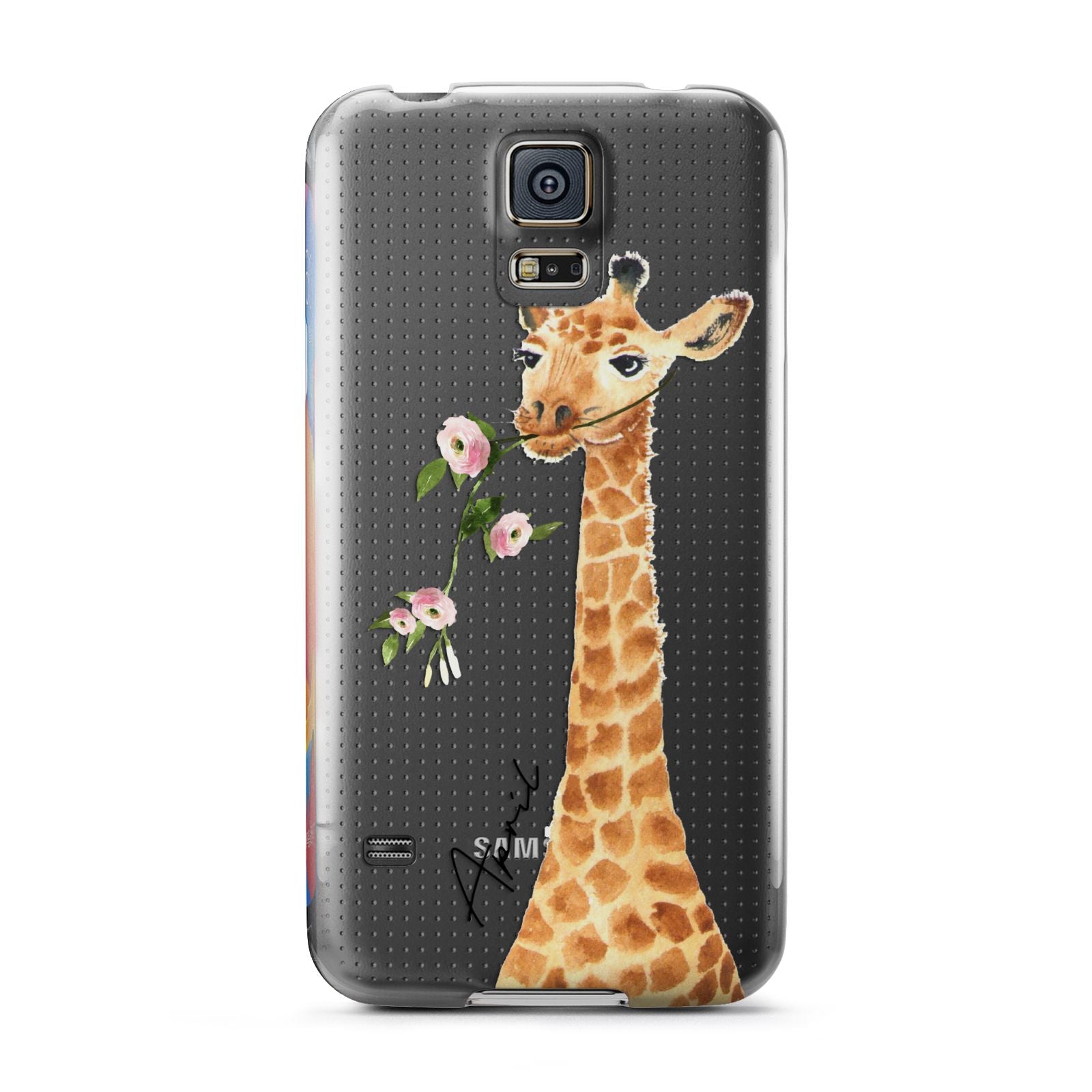 Personalised Giraffe with Name Samsung Galaxy S5 Case