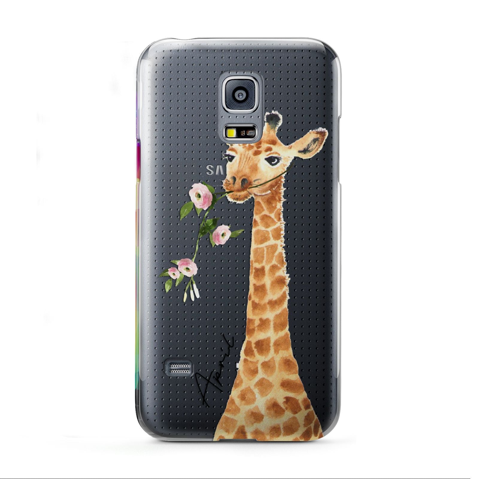 Personalised Giraffe with Name Samsung Galaxy S5 Mini Case