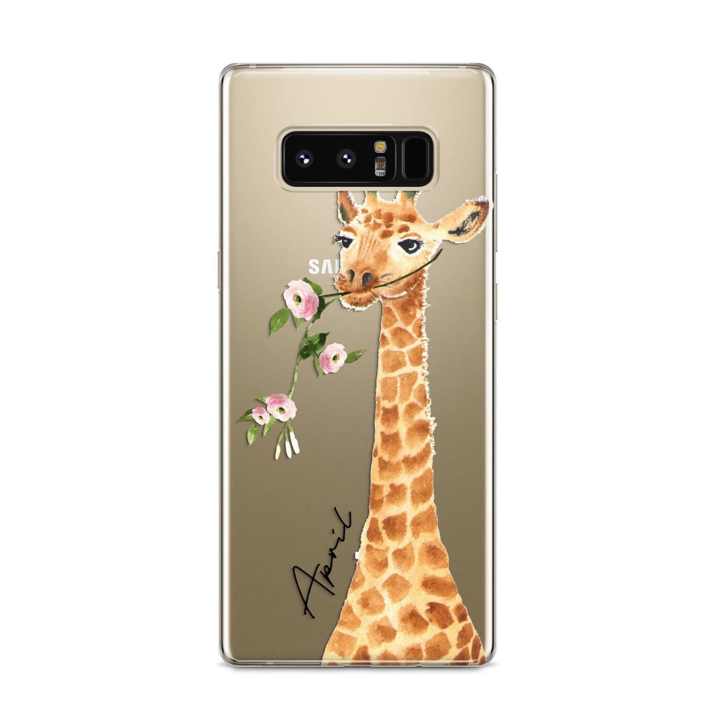 Personalised Giraffe with Name Samsung Galaxy S8 Case