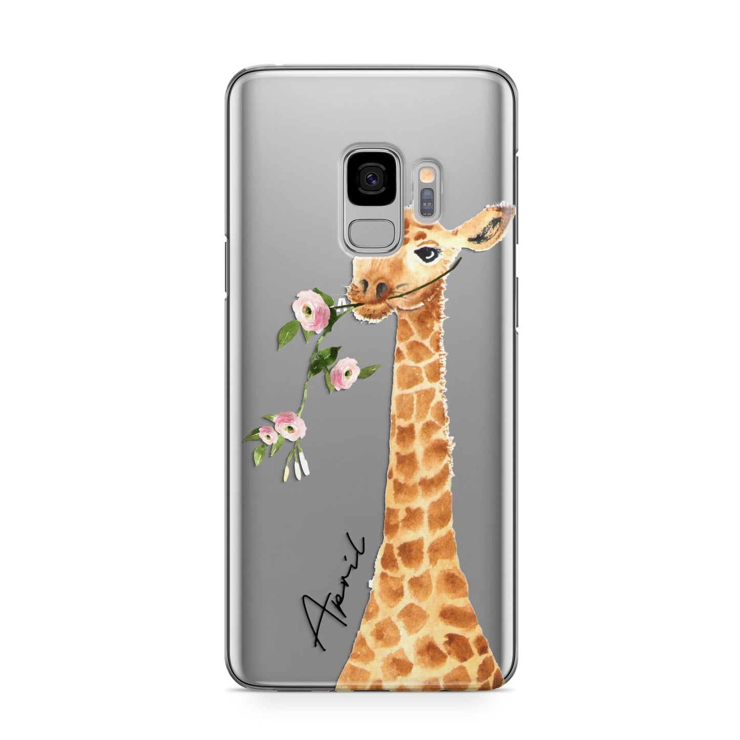 Personalised Giraffe with Name Samsung Galaxy S9 Case