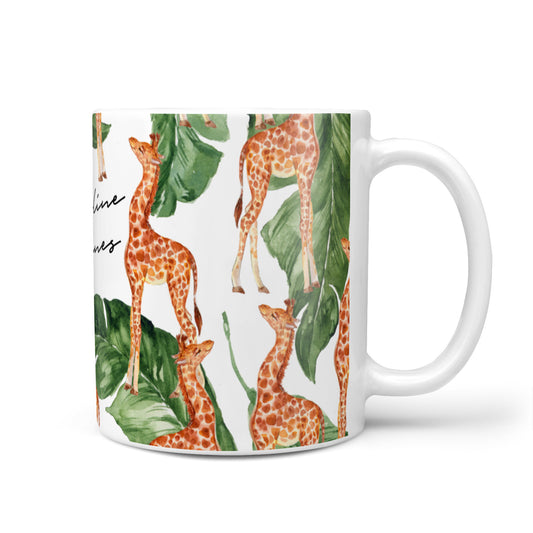 Personalised Giraffes 10oz Mug