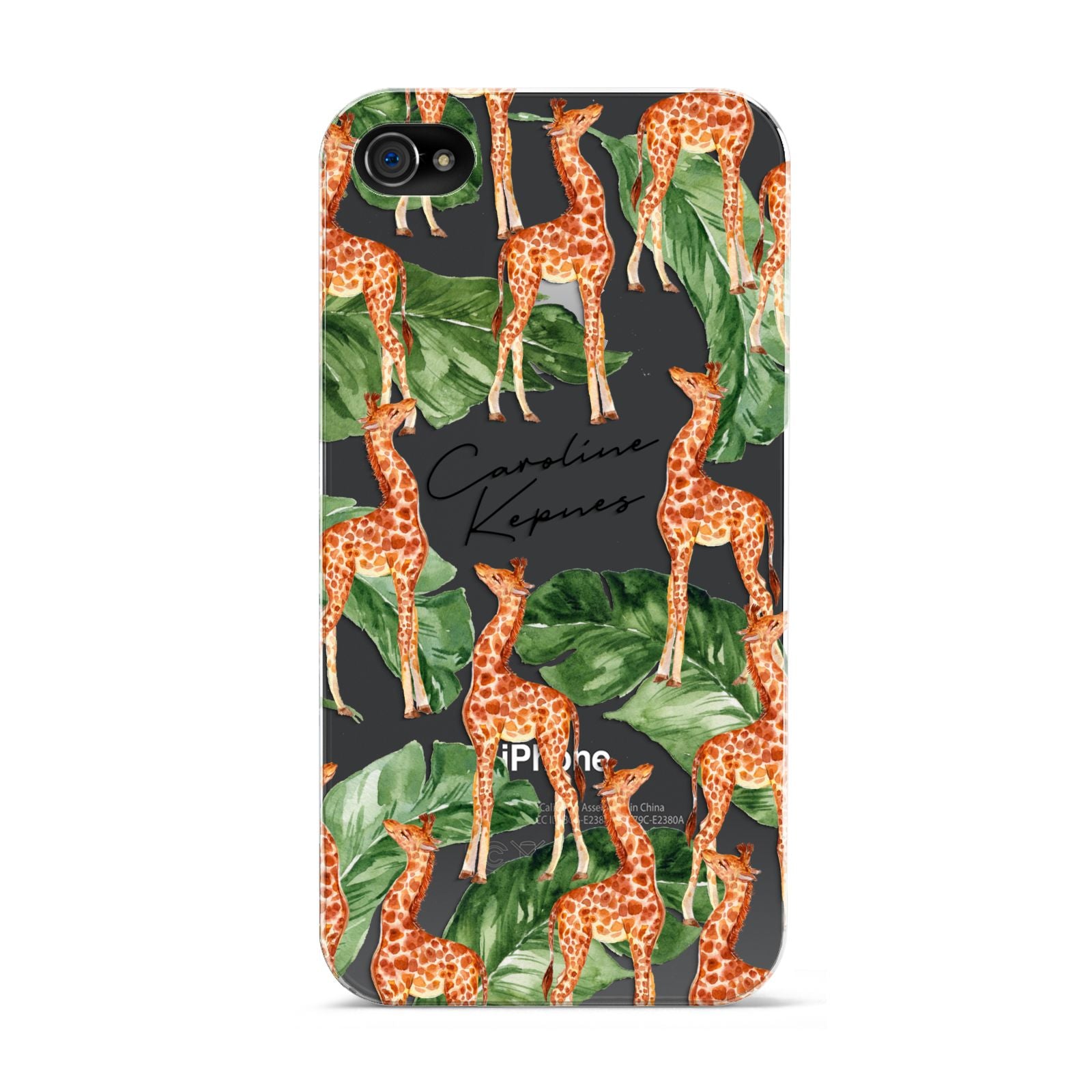 Personalised Giraffes Apple iPhone 4s Case