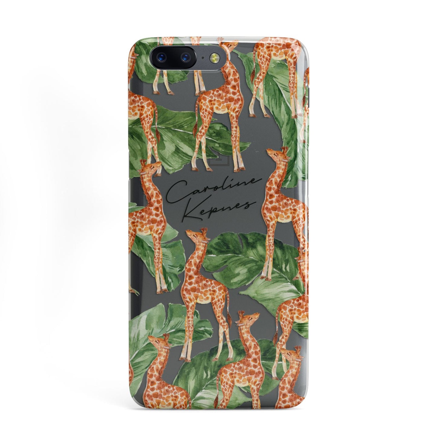 Personalised Giraffes OnePlus Case