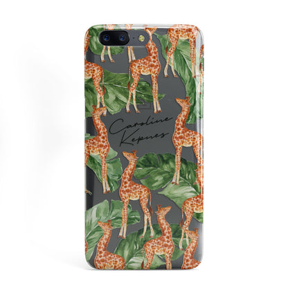 Personalised Giraffes OnePlus Case