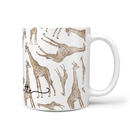 Personalised Giraffes with Name 10oz Mug