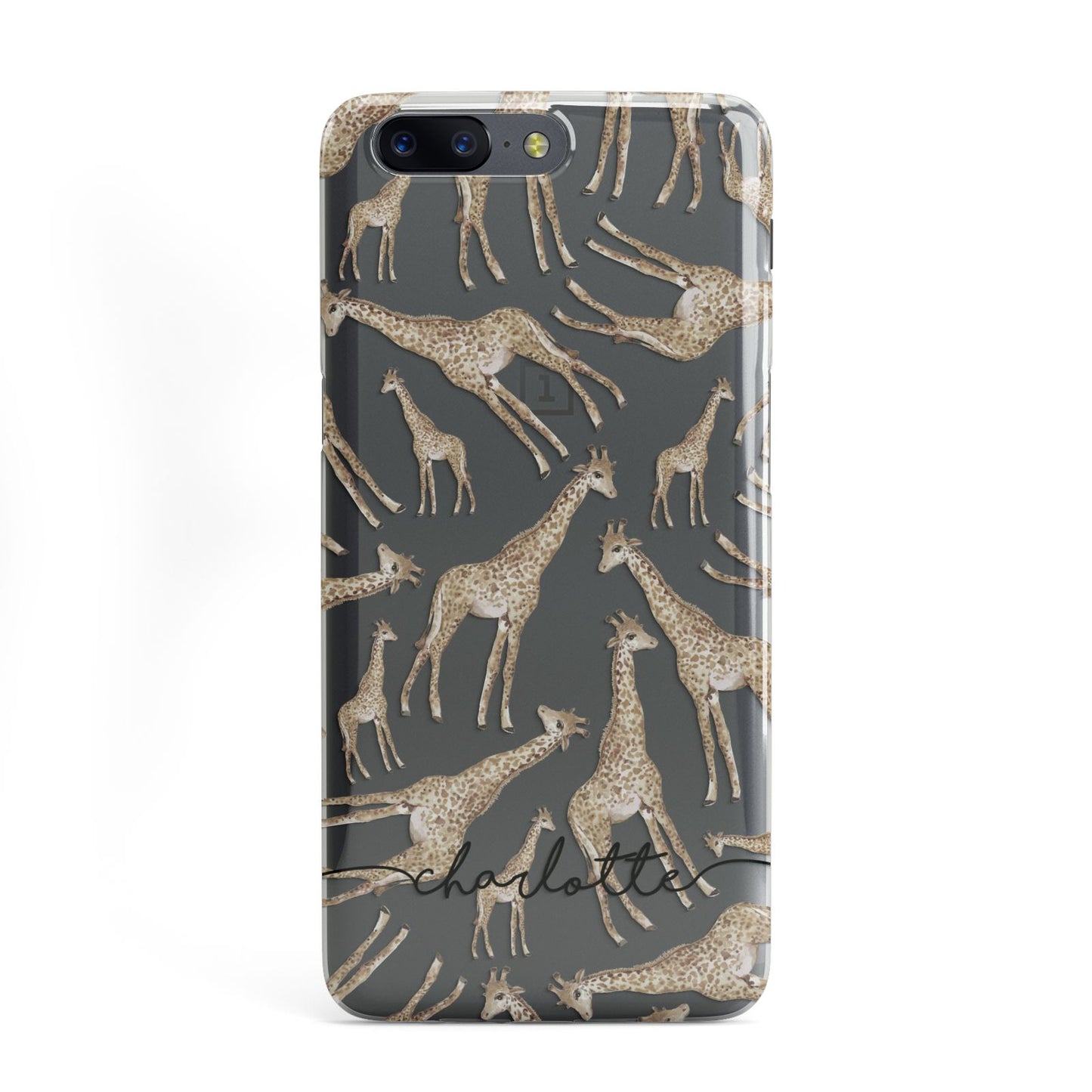 Personalised Giraffes with Name OnePlus Case