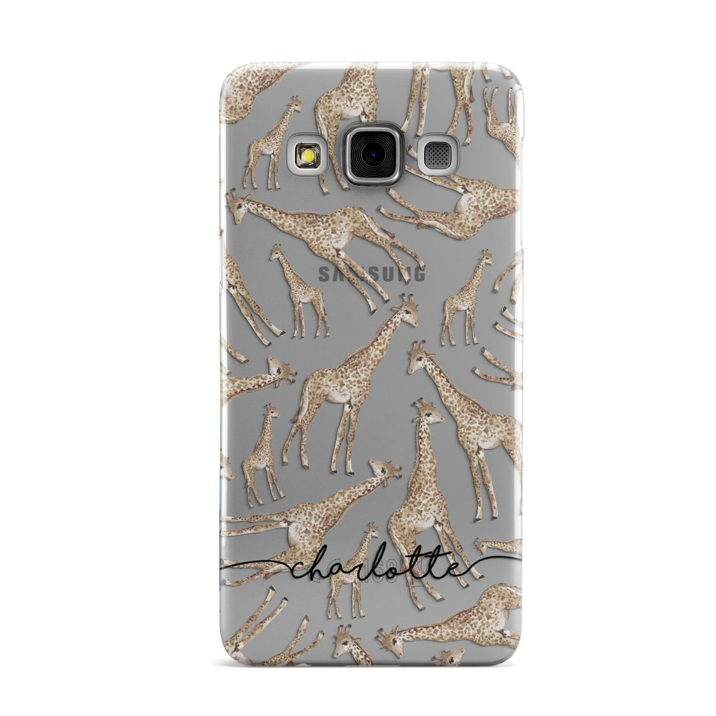 Personalised Giraffes with Name Samsung Galaxy A3 Case
