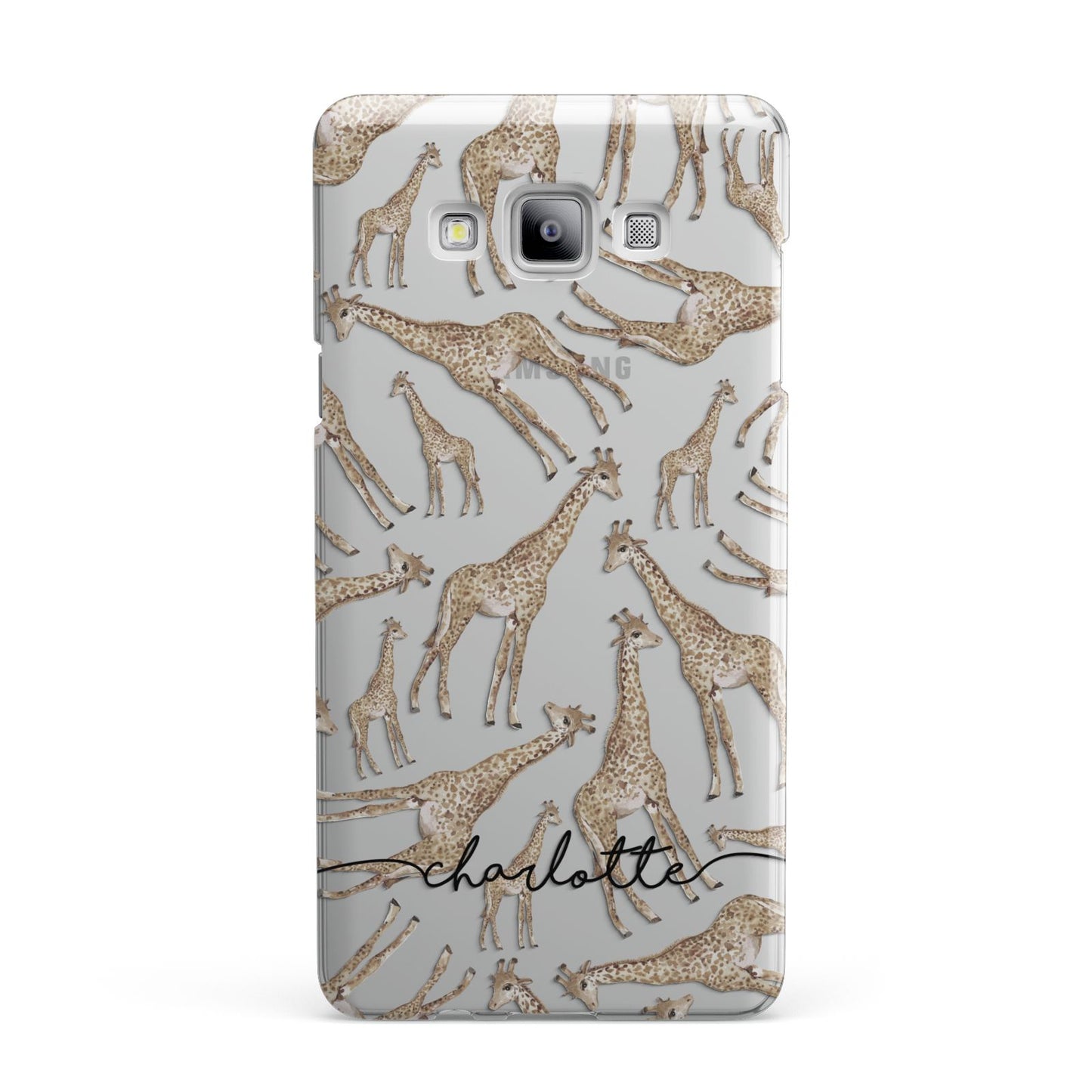 Personalised Giraffes with Name Samsung Galaxy A7 2015 Case
