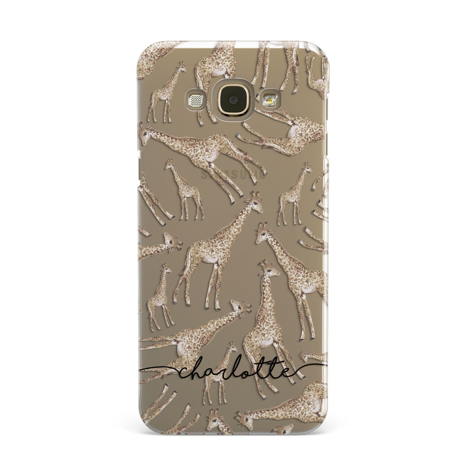 Personalised Giraffes with Name Samsung Galaxy A8 Case