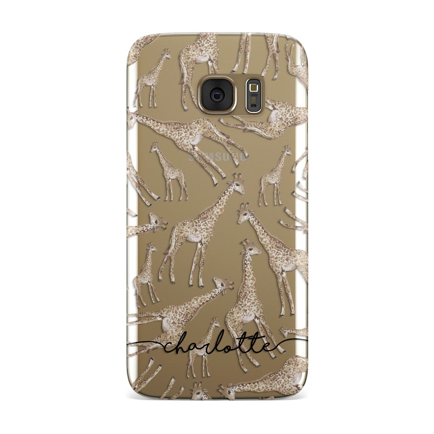 Personalised Giraffes with Name Samsung Galaxy Case
