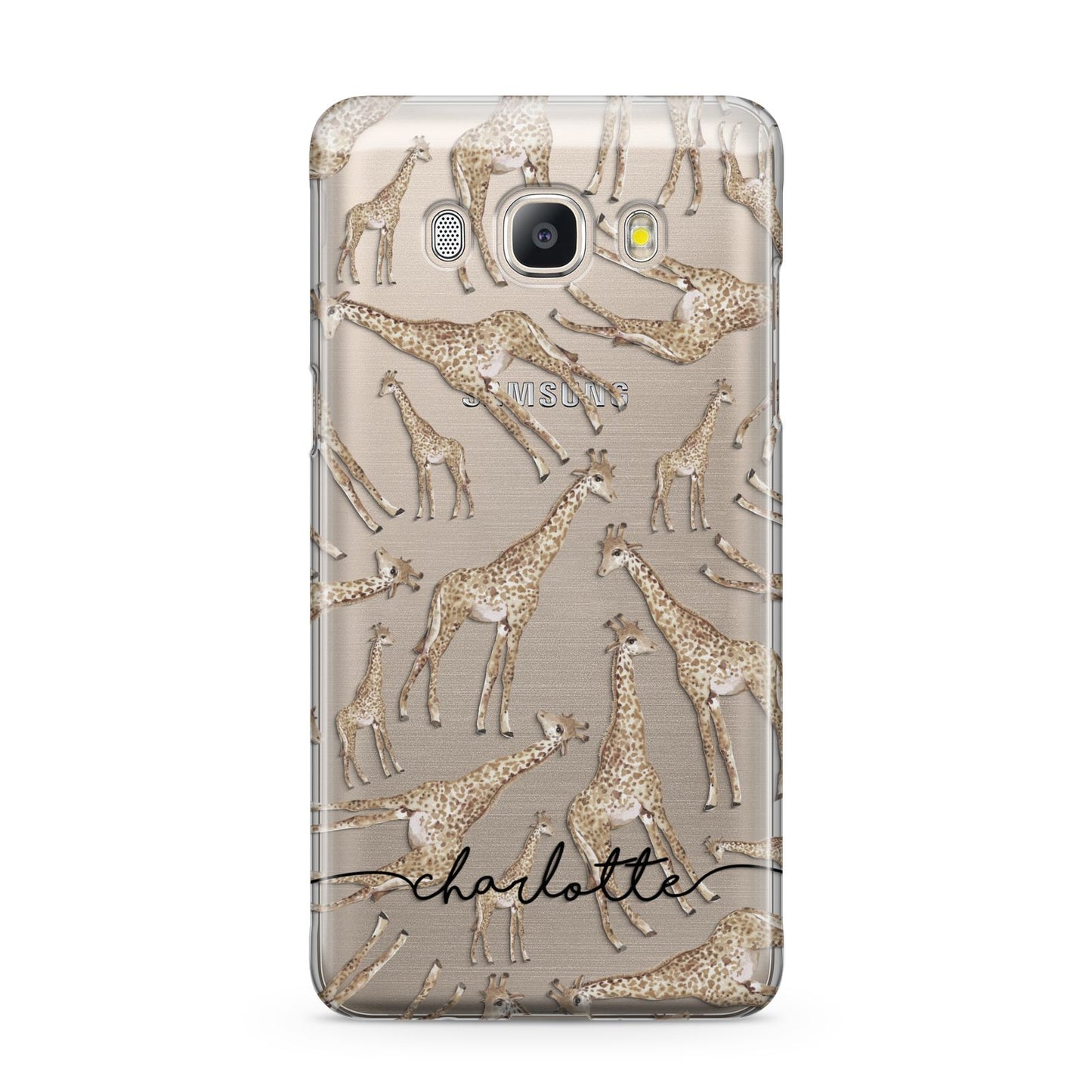 Personalised Giraffes with Name Samsung Galaxy J5 2016 Case