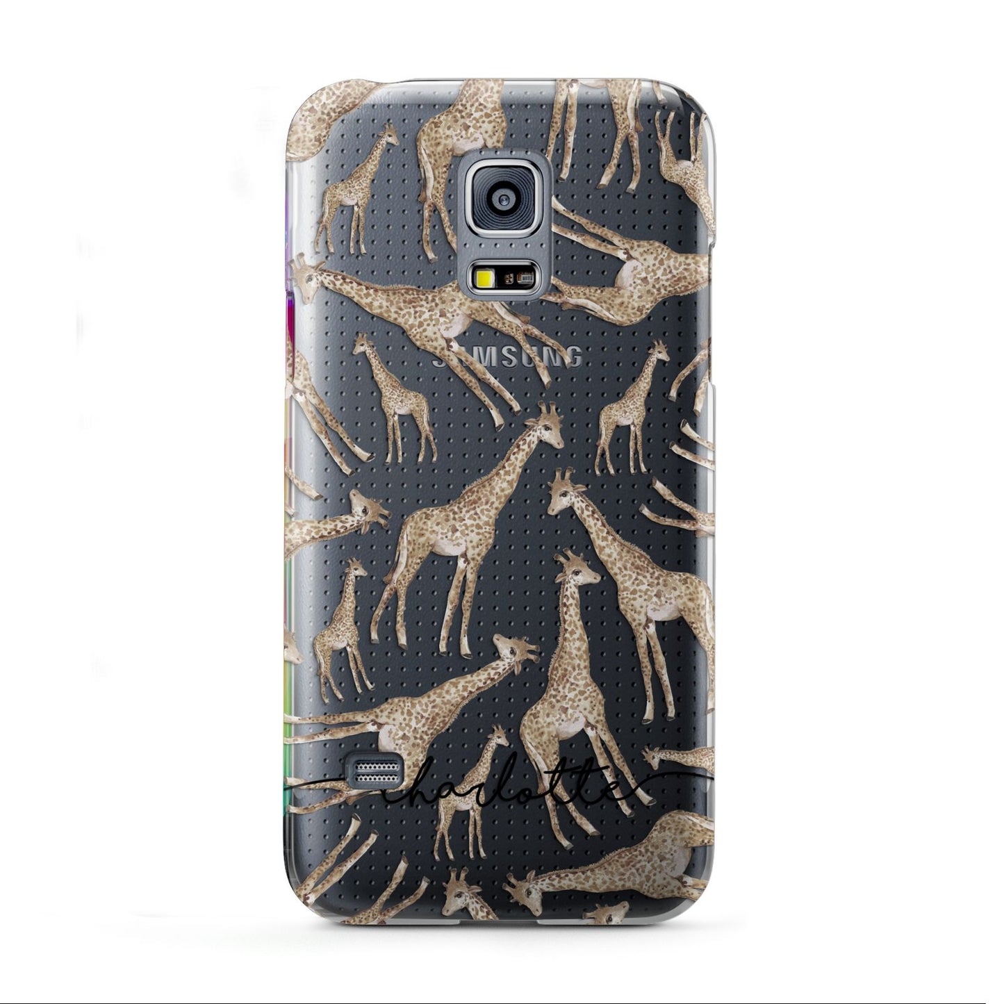 Personalised Giraffes with Name Samsung Galaxy S5 Mini Case