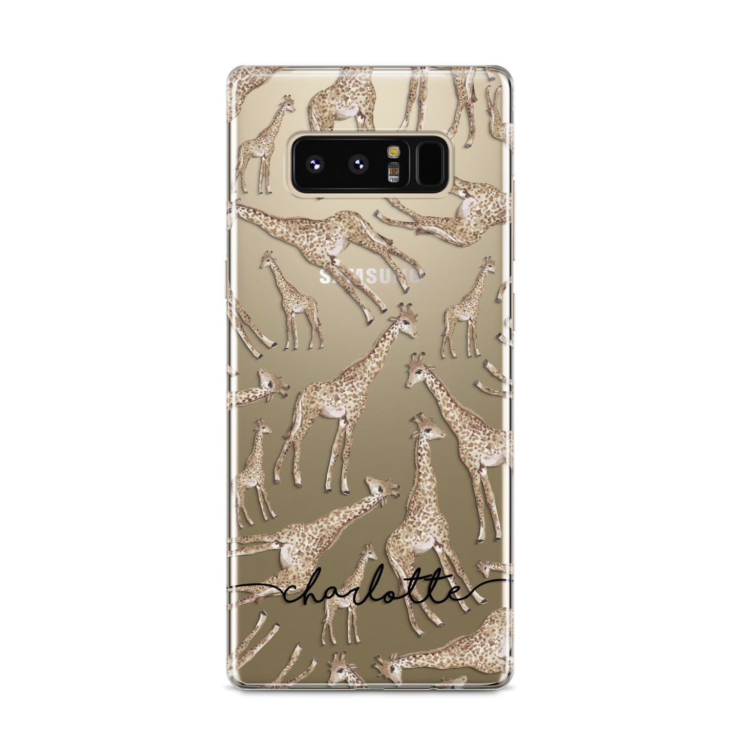 Personalised Giraffes with Name Samsung Galaxy S8 Case