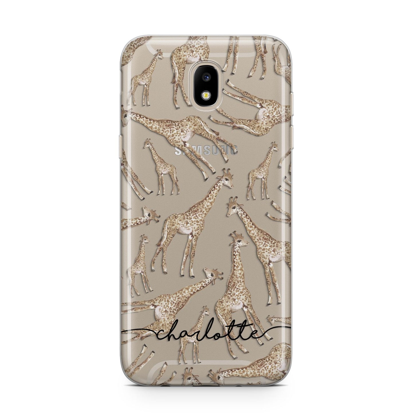 Personalised Giraffes with Name Samsung J5 2017 Case