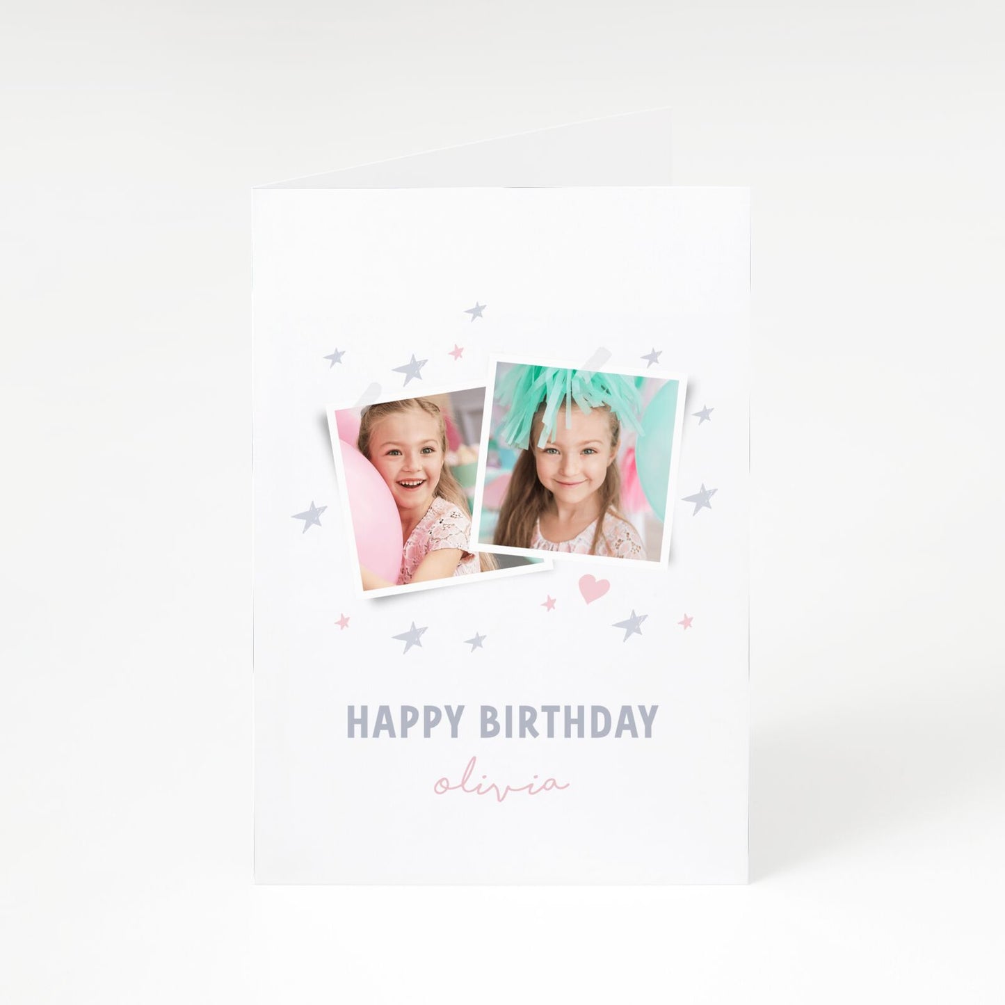 Personalised Girl s Birthday A5 Greetings Card