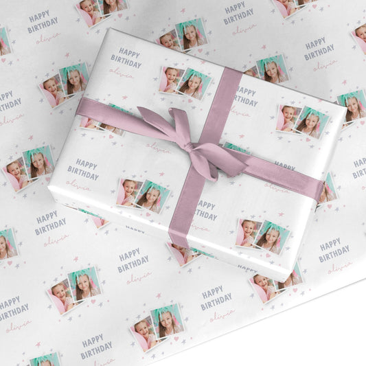 Personalised Girl s Birthday Custom Wrapping Paper