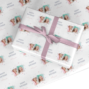 Personalised Girl's Birthday Wrapping Paper