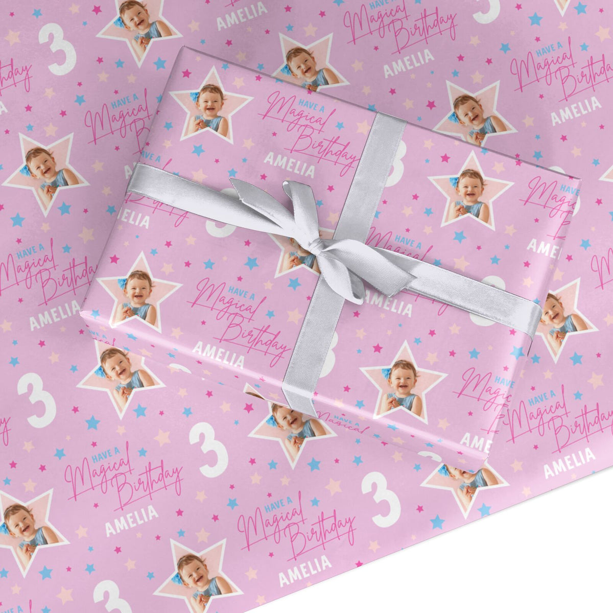 Party Rapping Paper Design Personalised Girls Birthday Party Wrapping Paper – Dyefor