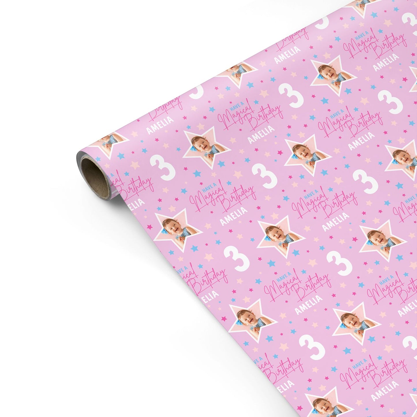 Personalised Girls Birthday Party Personalised Gift Wrap