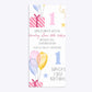 Personalised Girls First Birthday 4x9 Rectangle Invitation Matte Paper