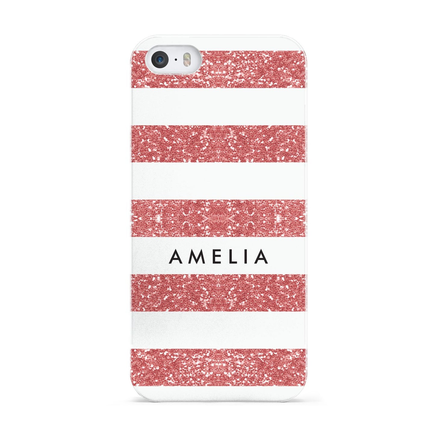Personalised Glitter Effect Name Initials Apple iPhone 5 Case