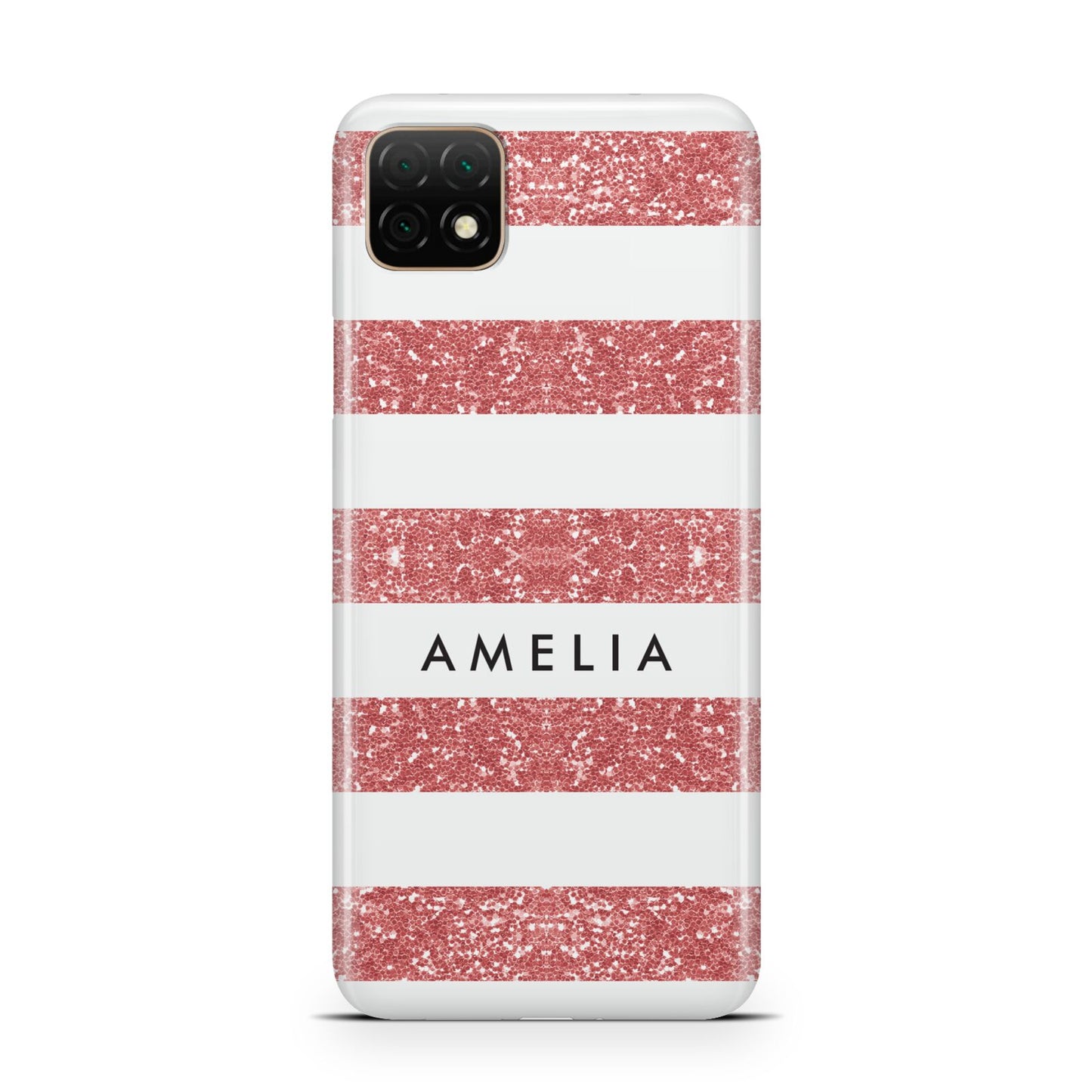 Personalised Glitter Effect Name Initials Huawei Enjoy 20 Phone Case