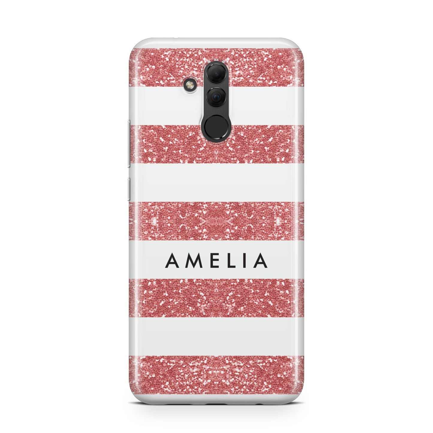 Personalised Glitter Effect Name Initials Huawei Mate 20 Lite
