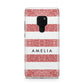 Personalised Glitter Effect Name Initials Huawei Mate 20 Phone Case