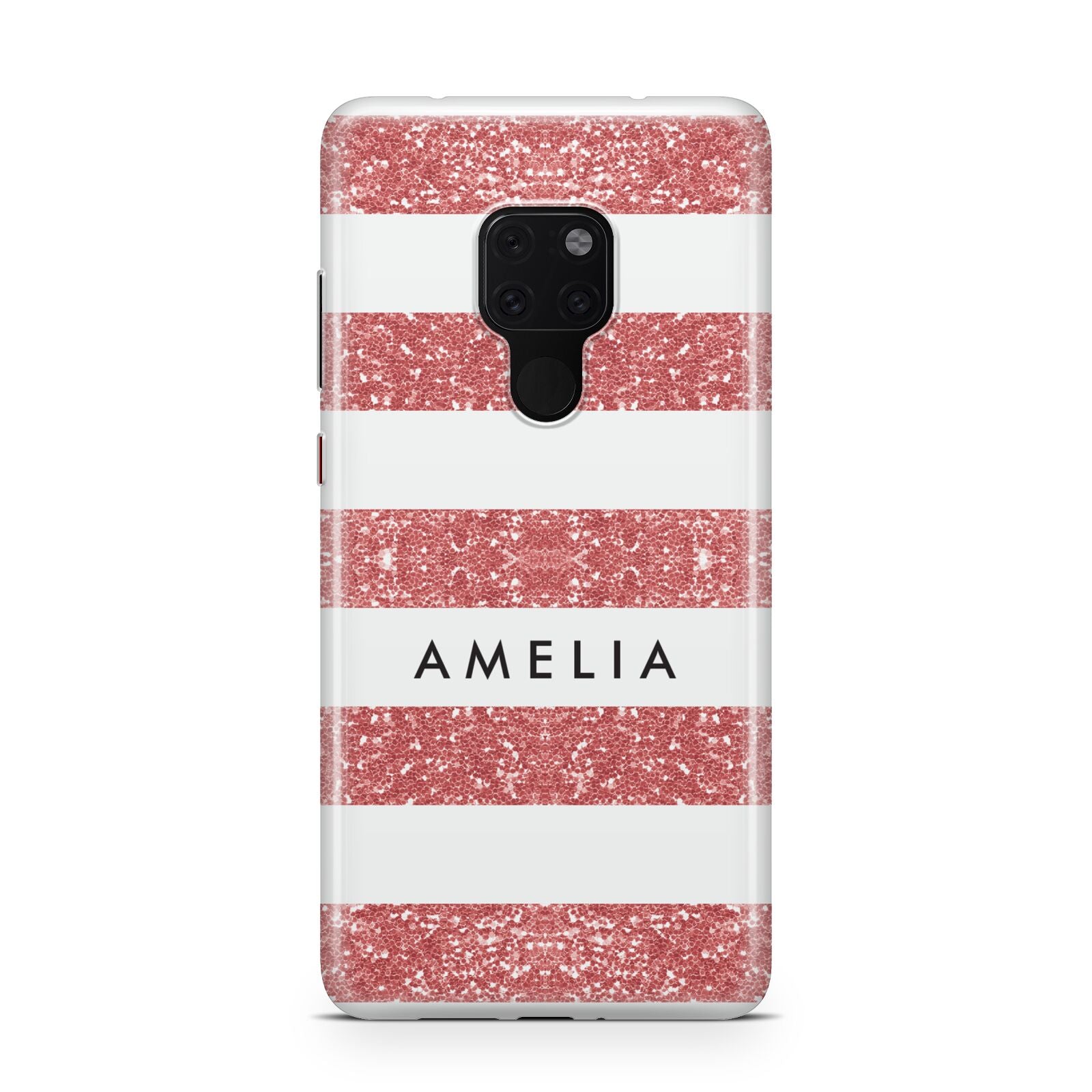 Personalised Glitter Effect Name Initials Huawei Mate 20 Phone Case