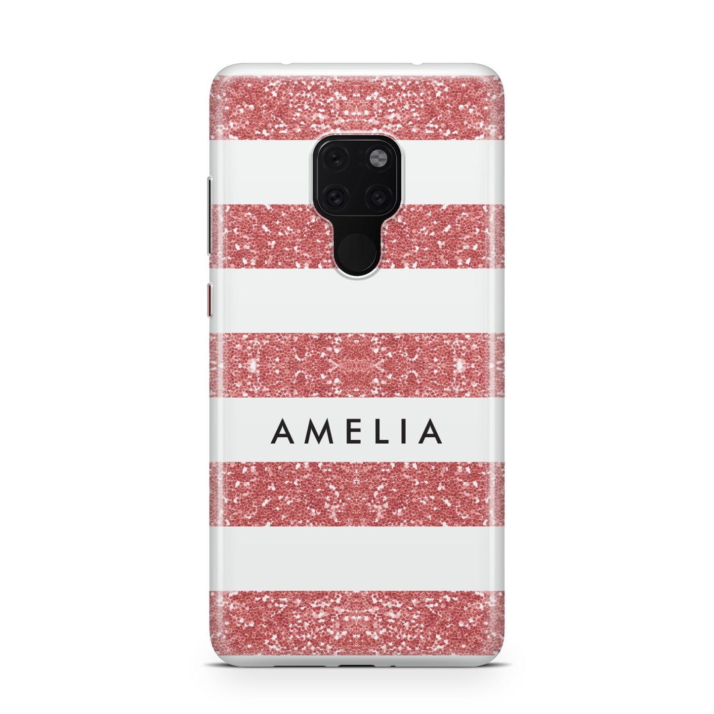 Personalised Glitter Effect Name Initials Huawei Mate 20 Phone Case