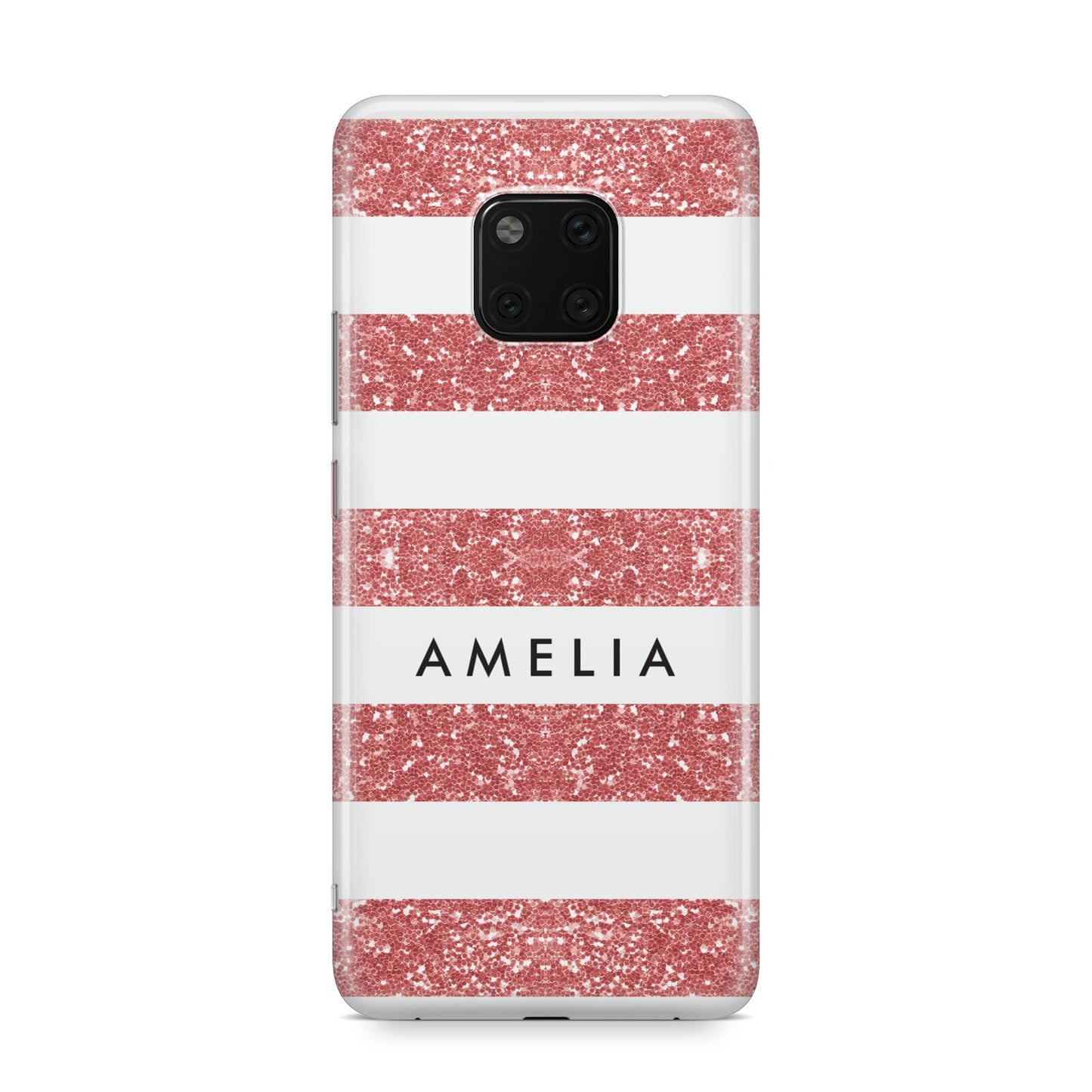 Personalised Glitter Effect Name Initials Huawei Mate 20 Pro Phone Case
