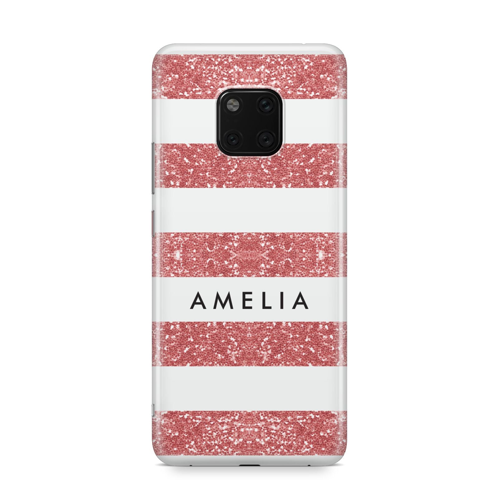 Personalised Glitter Effect Name Initials Huawei Mate 20 Pro Phone Case