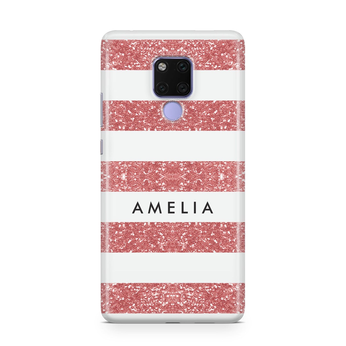 Personalised Glitter Effect Name Initials Huawei Mate 20X Phone Case