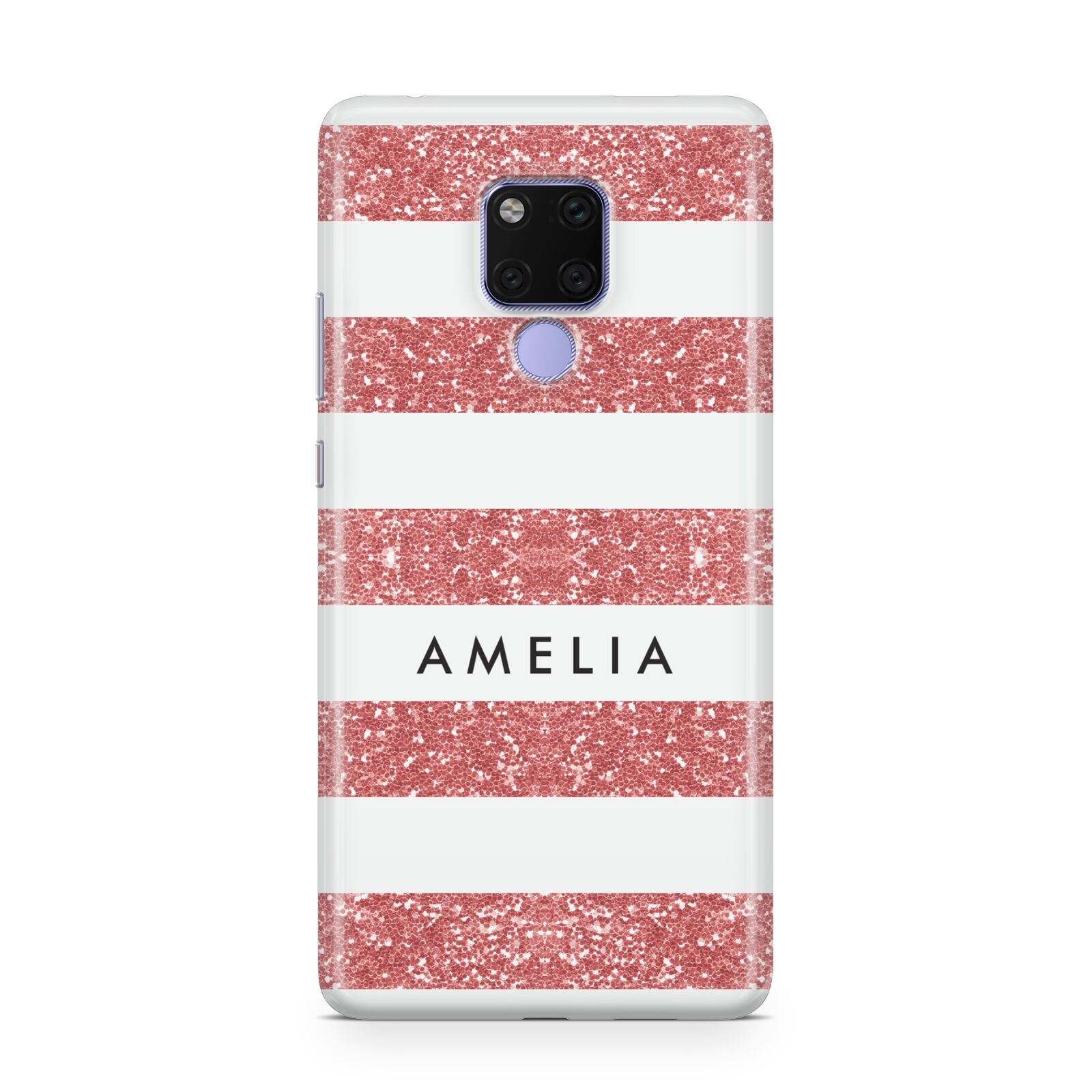 Personalised Glitter Effect Name Initials Huawei Mate 20X Phone Case