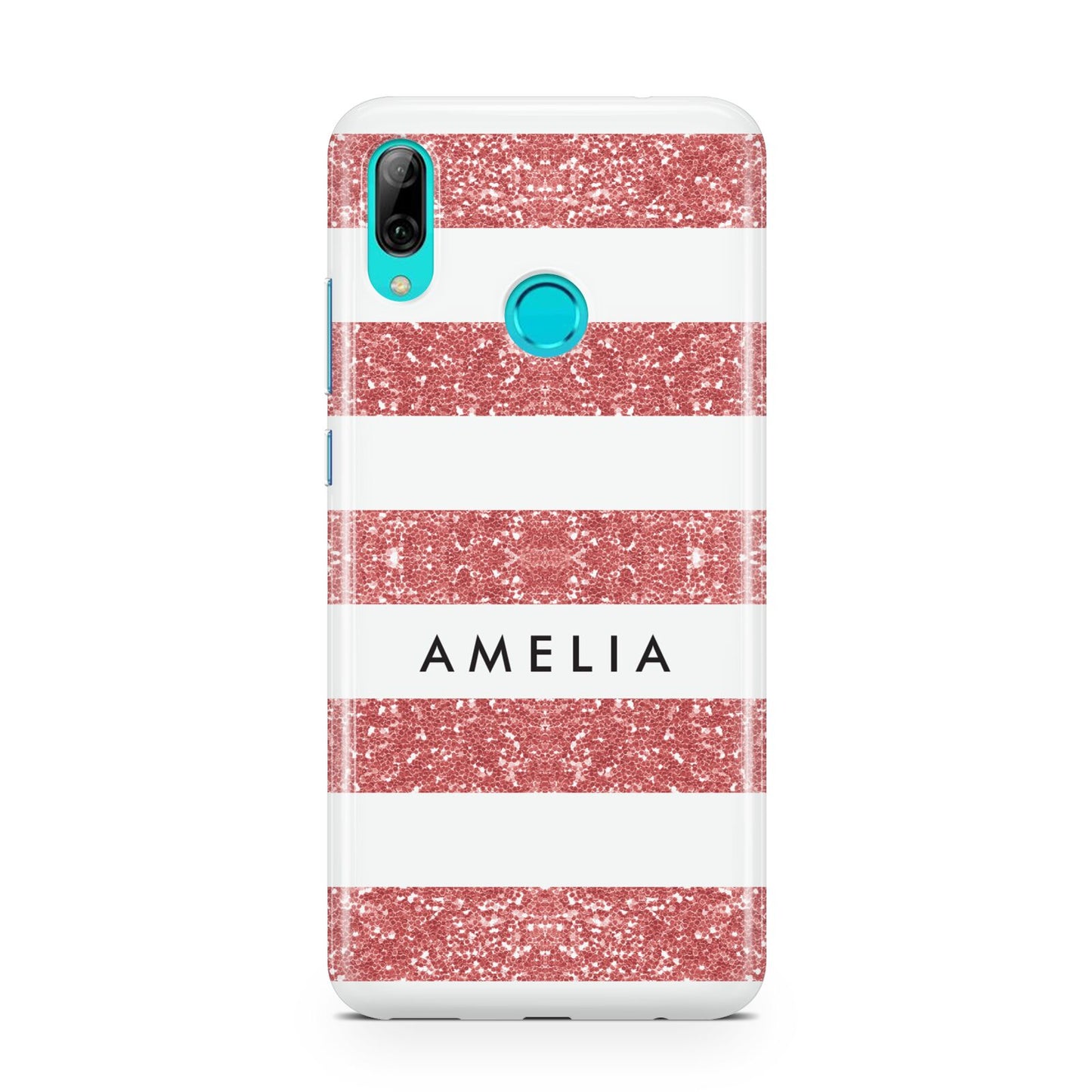 Personalised Glitter Effect Name Initials Huawei P Smart 2019 Case