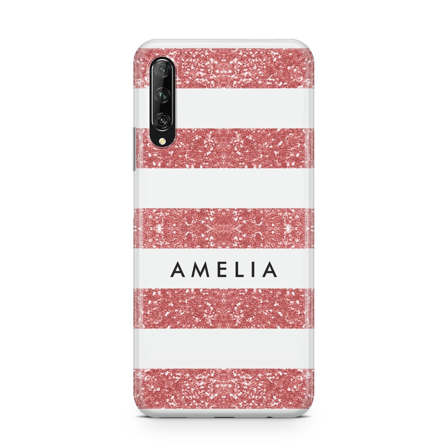 Personalised Glitter Effect Name Initials Huawei P Smart Pro 2019