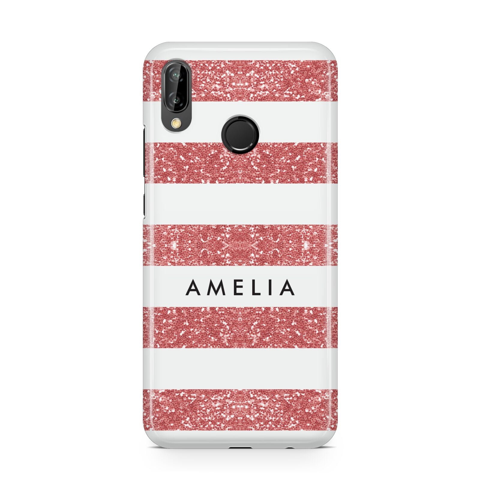Personalised Glitter Effect Name Initials Huawei P20 Lite Phone Case