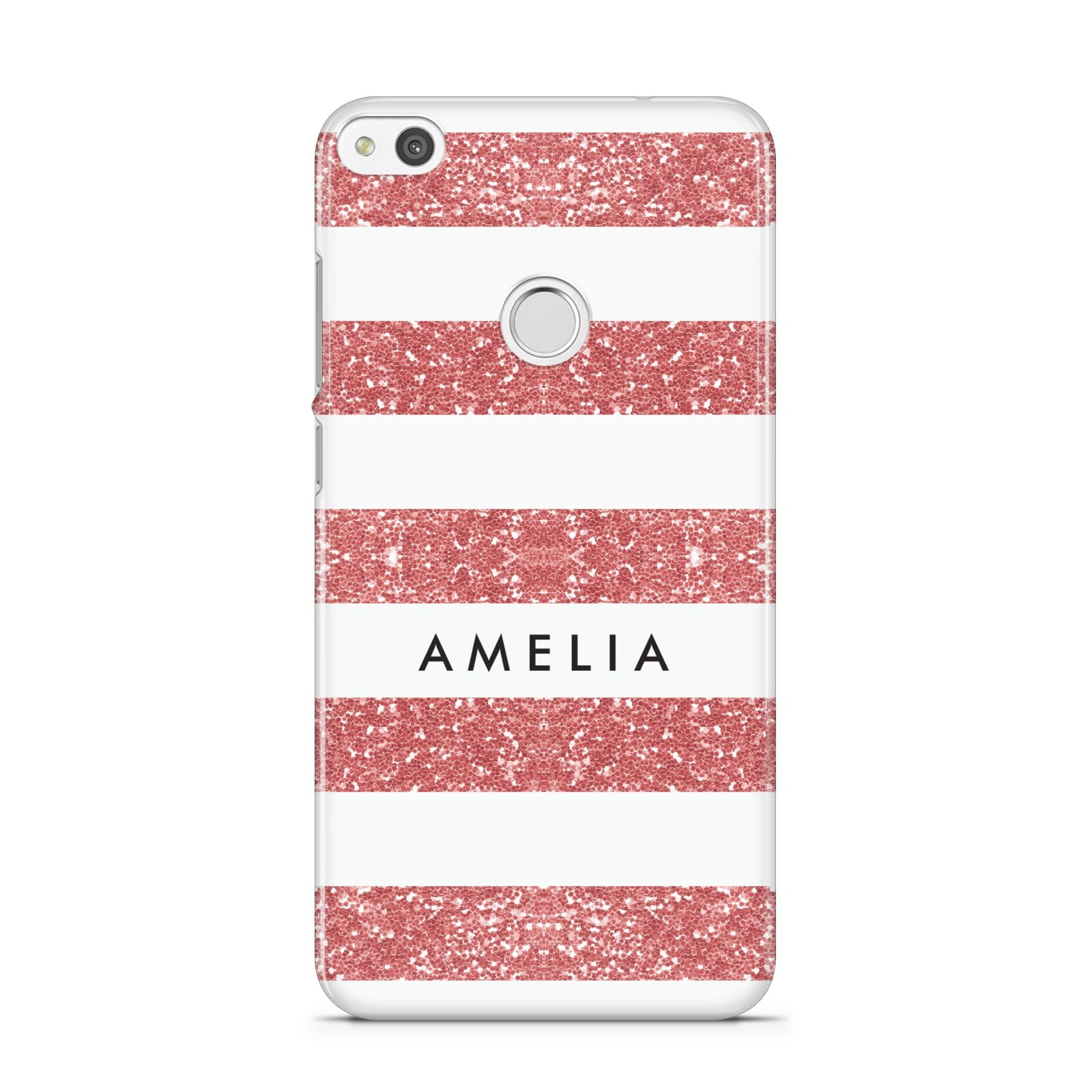 Personalised Glitter Effect Name Initials Huawei P8 Lite Case