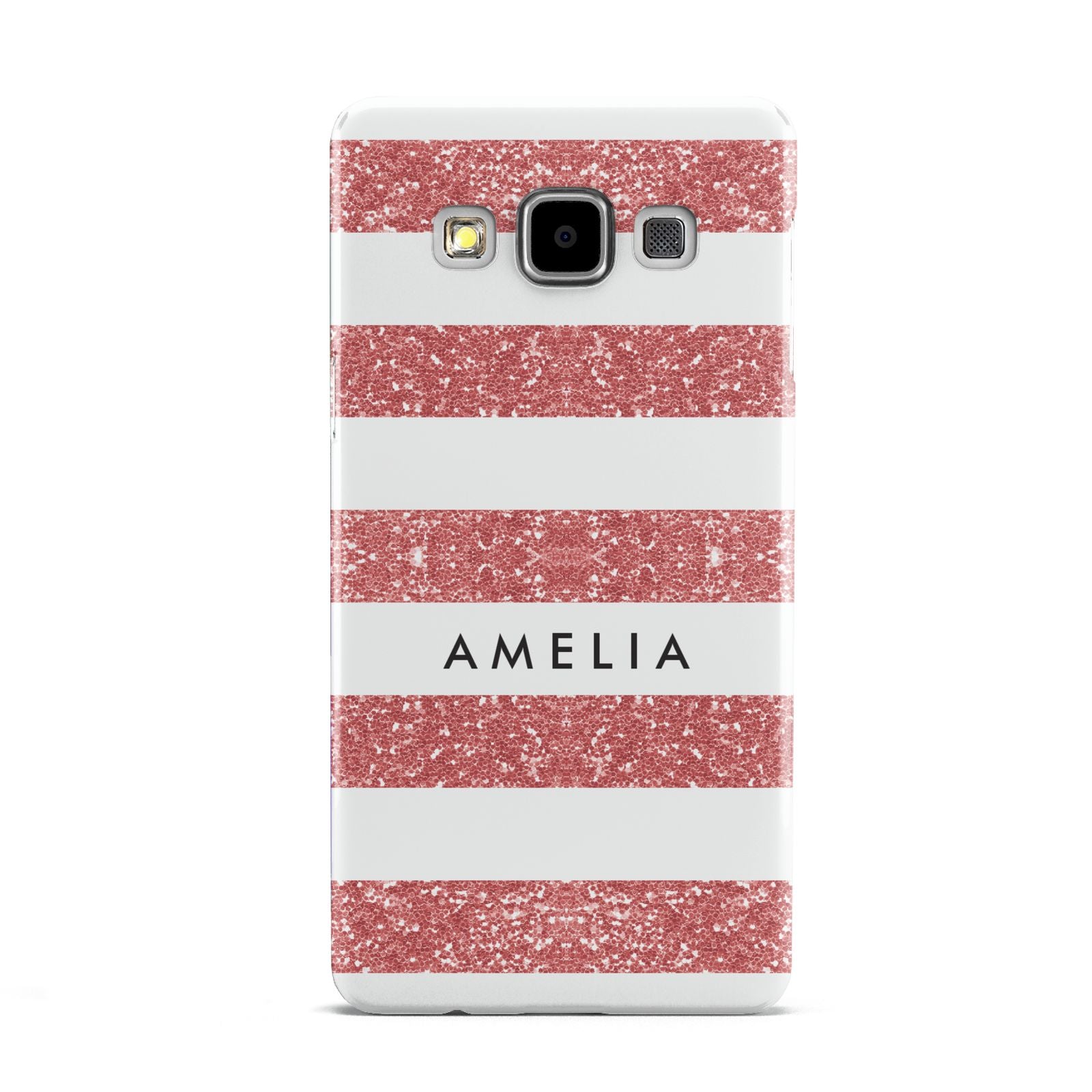 Personalised Glitter Effect Name Initials Samsung Galaxy A5 Case