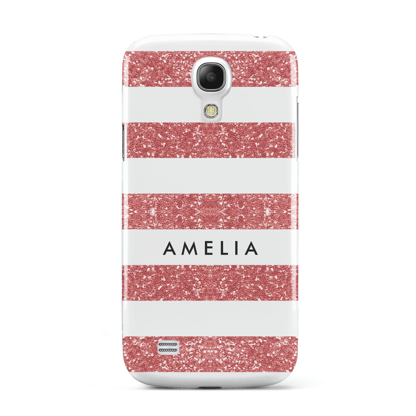 Personalised Glitter Effect Name Initials Samsung Galaxy S4 Mini Case