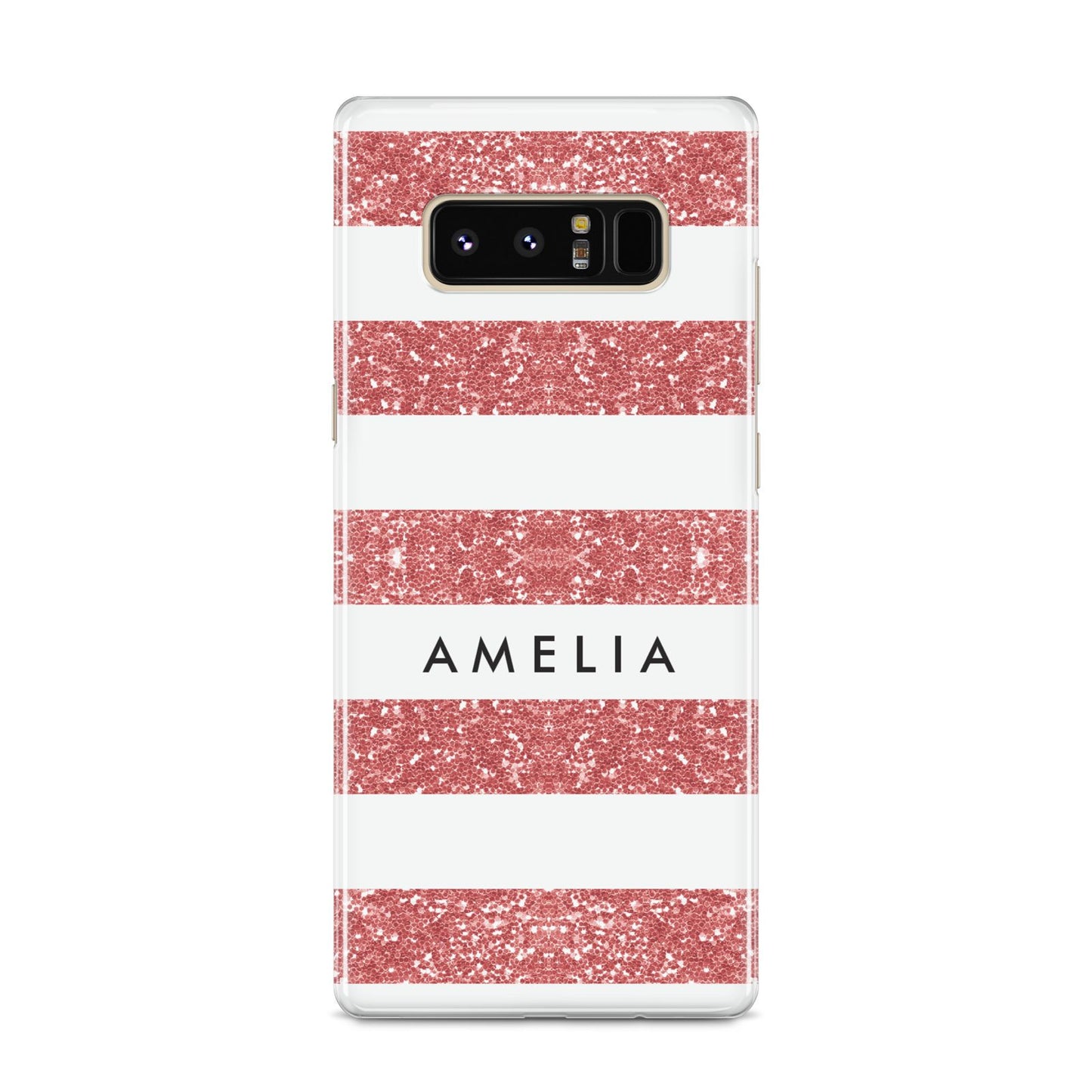 Personalised Glitter Effect Name Initials Samsung Galaxy S8 Case