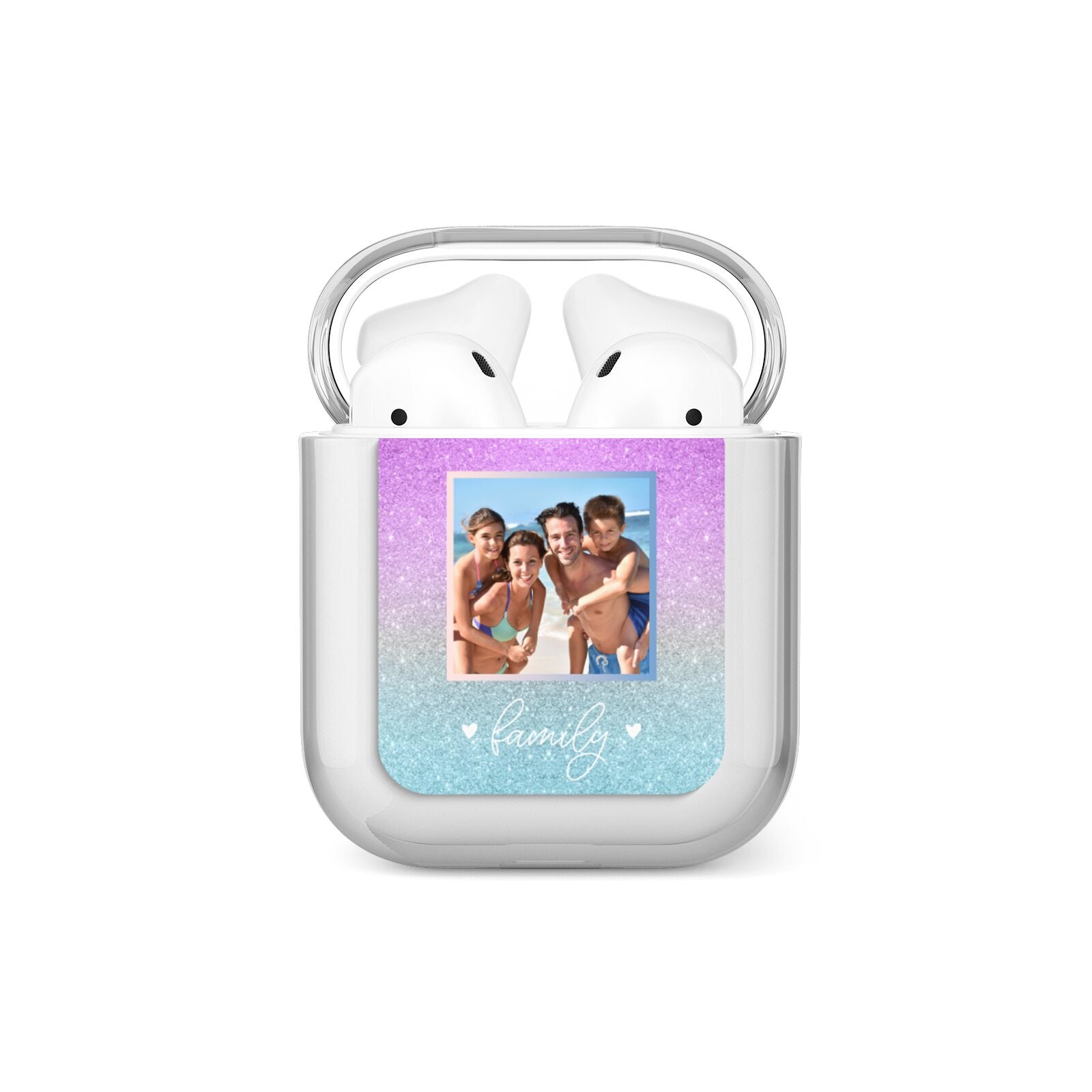 Personalised Glitter Photo AirPods Case