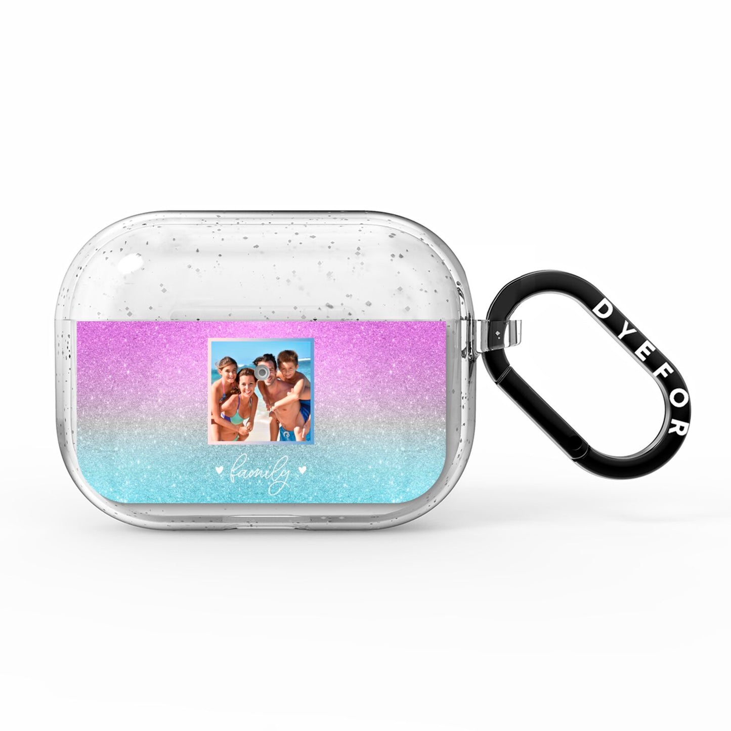 Personalised Glitter Photo AirPods Pro Glitter Case