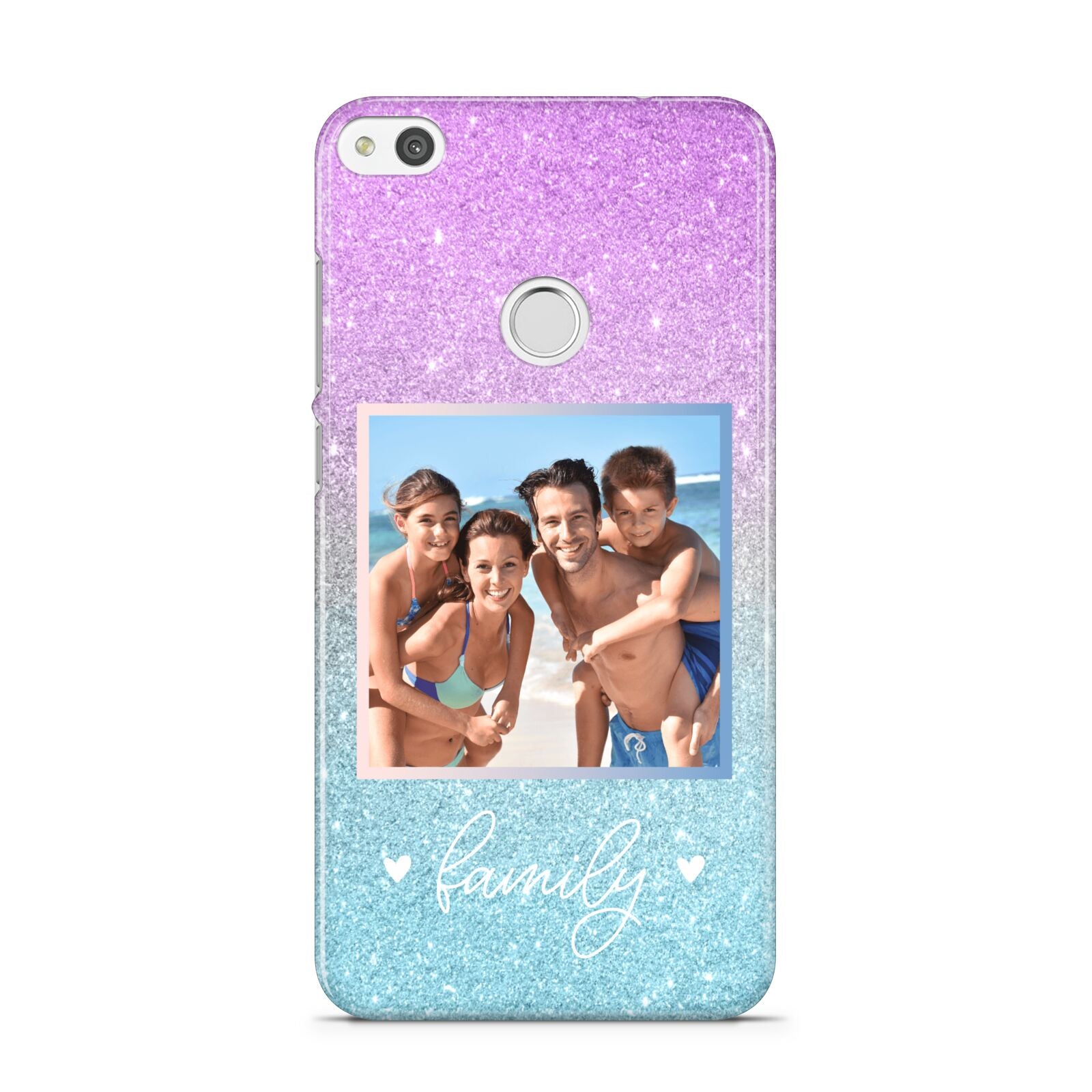 Personalised Glitter Photo Huawei P8 Lite Case