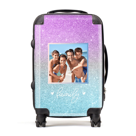 Personalised Glitter Photo Suitcase